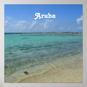 Póster Praia de Aruban