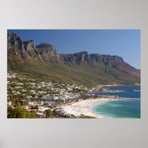 Póster Praia de Camps Bay e Twelve Apostles
