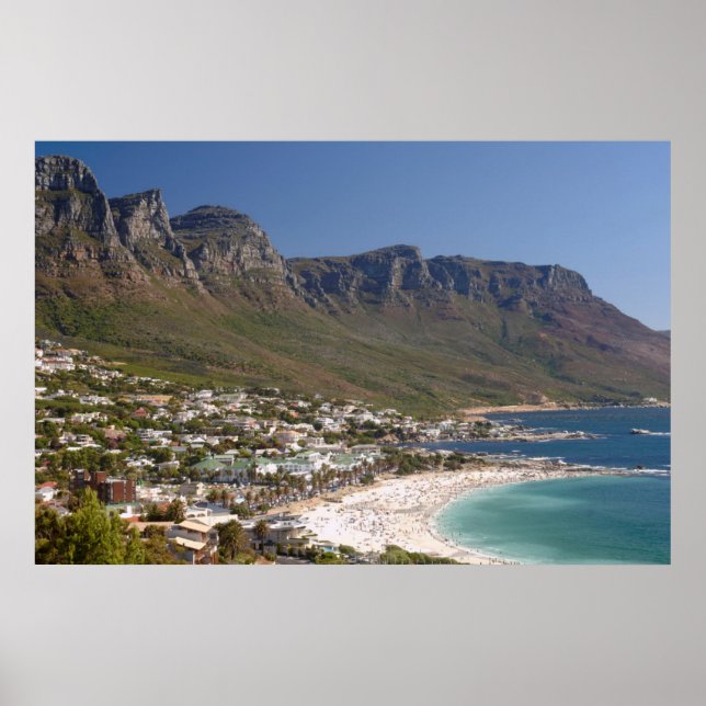 Póster Praia de Camps Bay e Twelve Apostles (Frente)