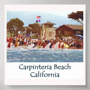 Póster Praia de Carpinteria