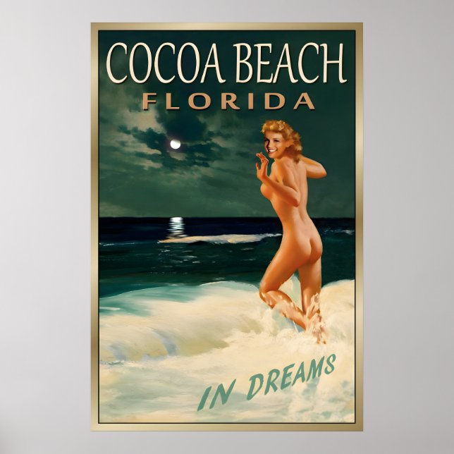 Poster PRAIA DE COCOA Flórida -Nova Marilyn Monroe Origin (Frente)