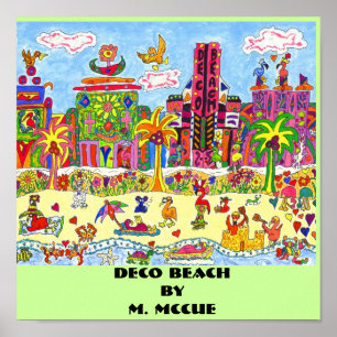 Póster Praia de Deco