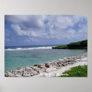 Póster Praia de Guam