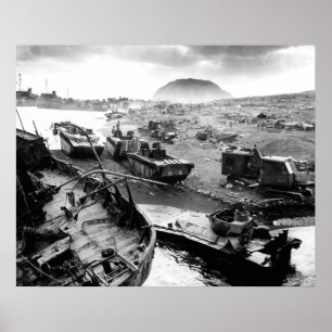 Póster Praia de Iwo Jima