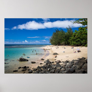 Poster Praia de Ke'e, Kaua'i