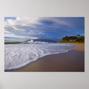 Póster Praia de Kihei, Maui, Havaí, EUA
