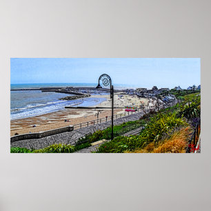 Póster Praia de Lyme Regis e o Cobb