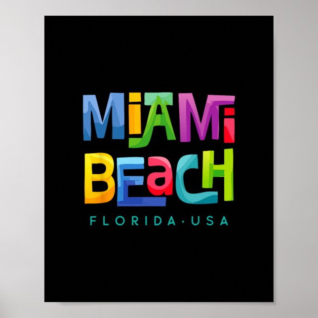 Poster Praia de Miami (Frente)