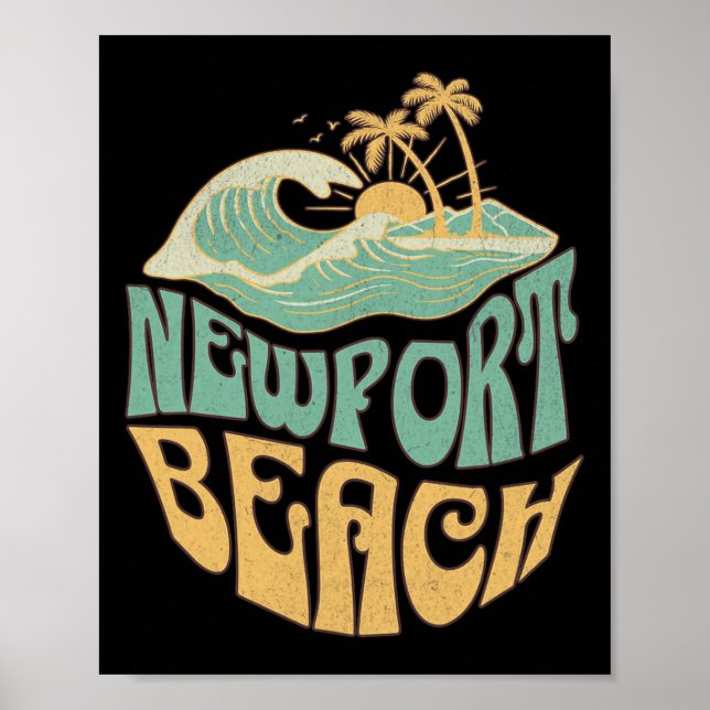 Poster Praia de Newport _1  (Frente)