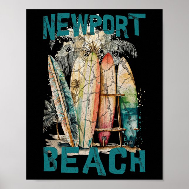 Poster Praia de Newport _2  (Frente)