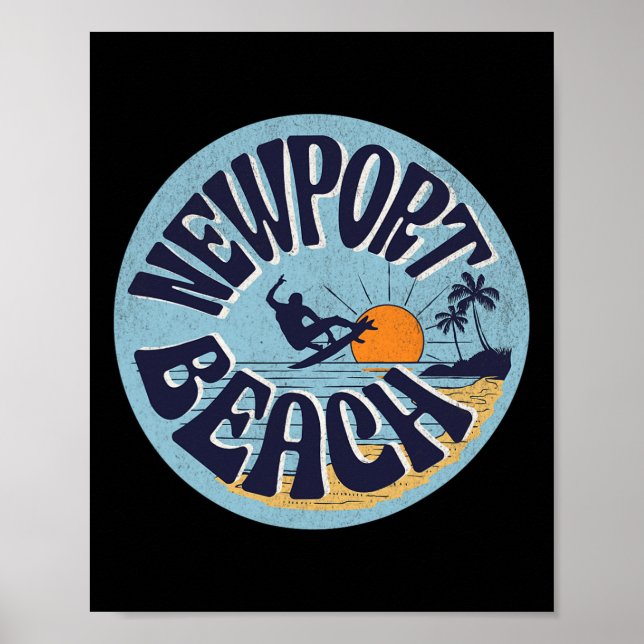 Poster Praia de Newport _4  (Frente)