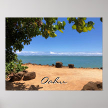 Poster - Praia de Oahu