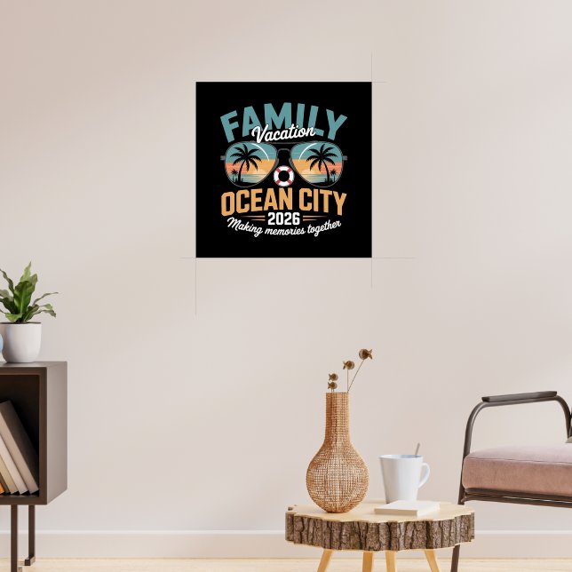 Poster Praia de Ocean City (Sala de Estar 3)