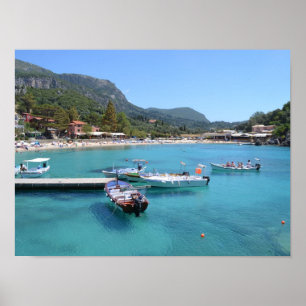 Póster Praia de Paleokastritsa, Corfu