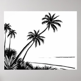 Poster Praia de Palm Beach