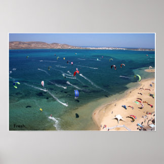 Poster Praia de Paros Kite
