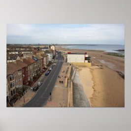 Poster Praia de Redcar a partir do Beacon