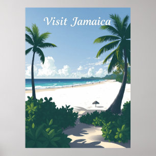 Poster Praia de Seven Mile, Negril, Jamaica  Viagem