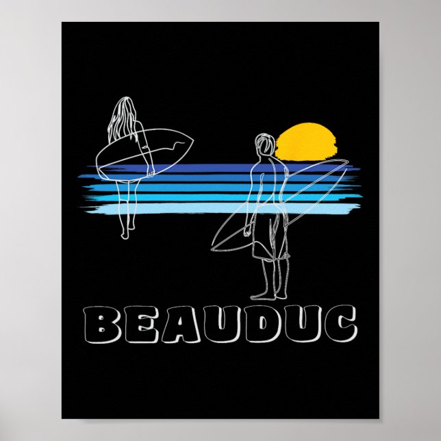 Poster Praia de Surf Beauduc Surf Cara Moça  (Frente)