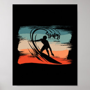 Poster Praia de Surf Tábua de Surf Surf