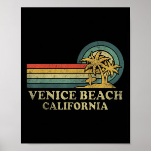 Poster Praia de Veneza Califórnia Férias em Família Vinta