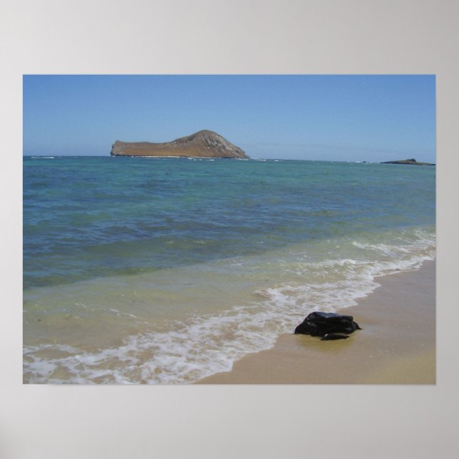 Poster Praia de Waimanalo (Frente)