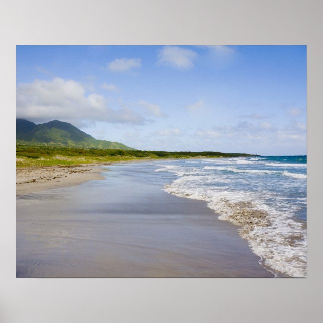 Póster Praia de Windward, Nevis (Frente)