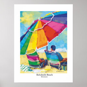 Póster Praia Delaware de Rehoboth