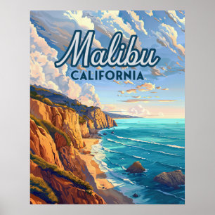 Poster Praia do Malibu California Los Angeles El Matador