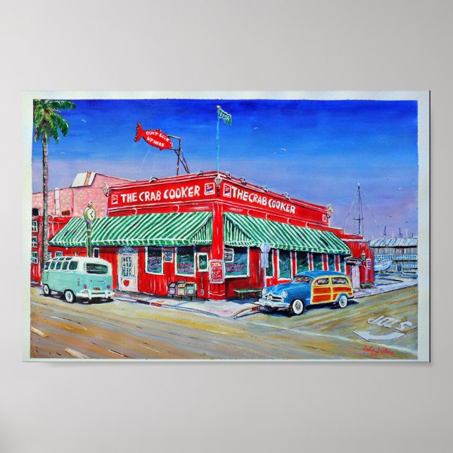 Póster Praia do Newport da Caranguejo (Frente)