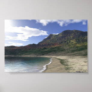 Póster Praia do primavera