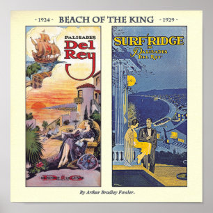 Póster Praia do Rei por Arthur Bradley Fowler