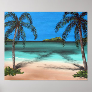 Poster Praia e Palms