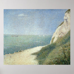 Poster Praia em Bas Butin, Honfleur, 1886