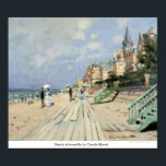 Póster Praia em trouville por Claude Monet<br><div class="desc">Esta pintura intitulada, Beach at trouville de Claude Monet é feita pelo famoso artista, Claude Monet. Sobre Claude Monet Claude Monet foi o fundador do estilo de pintura impressionista francês; Beach, em trouville, por Claude Monet, o praticante mais consistente e prolífico da filosofia do movimento de expressar as percepções diante...</div>