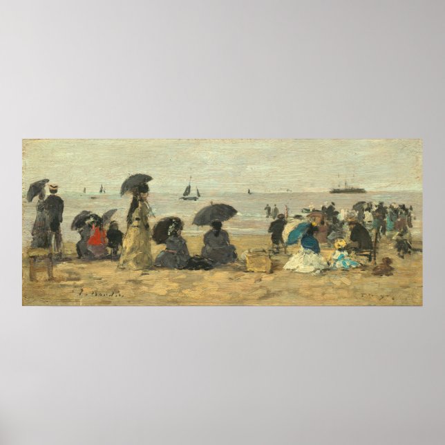 Poster Praia - Eugène Boudin Fine Art (Frente)
