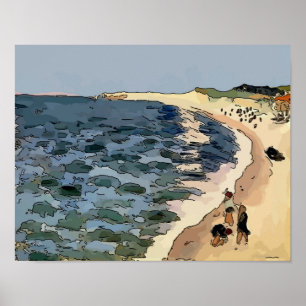 Póster Praia, Fauvism