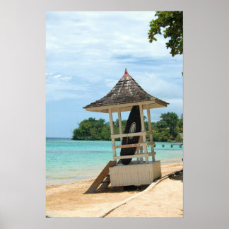 Poster Praia jamaicana