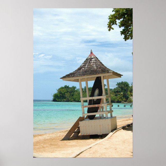 Poster Praia jamaicana (Frente)