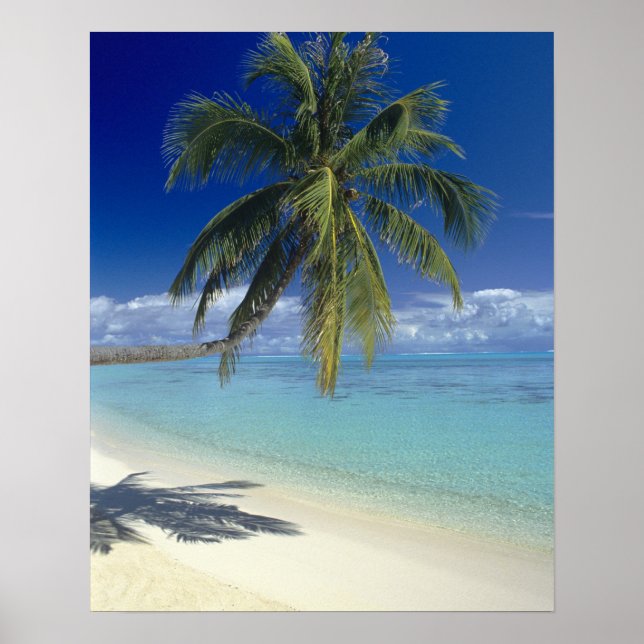 Póster Praia Matira na ilha de Bora Bora, Sociedade (Frente)