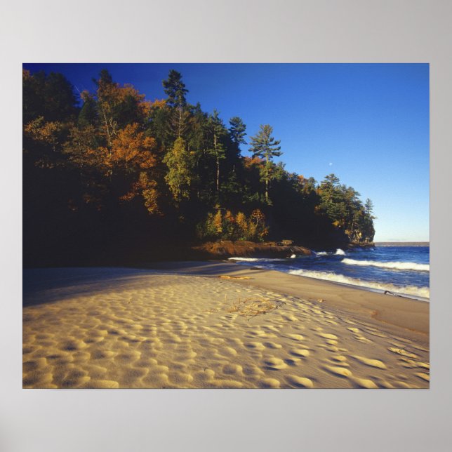 Póster Praia Miners em Pictured Rocks National (Frente)