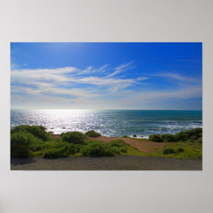 Poster Praia Moonstone Shoreline - Cambria, Califórnia