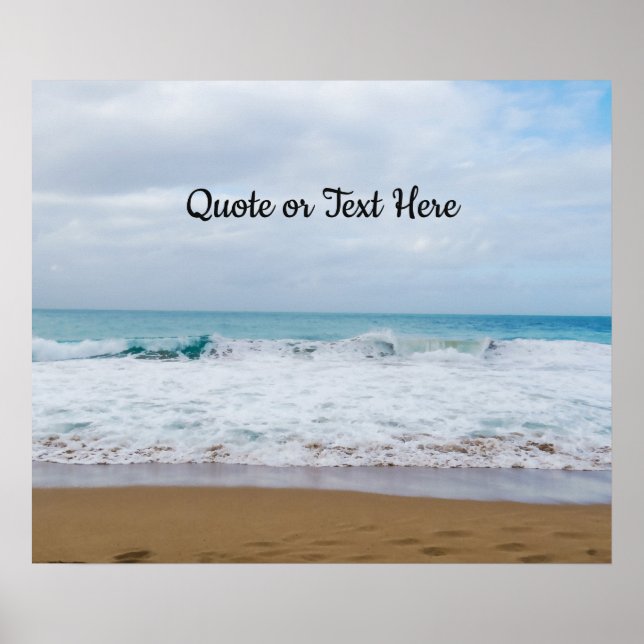 Poster Praia Personalizada (Frente)