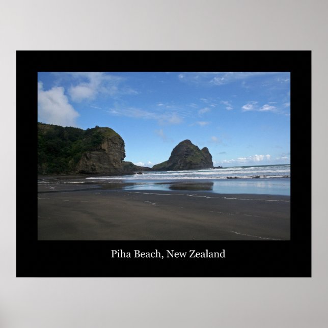 Póster Praia Piha, Nova Zelândia #3 (Frente)