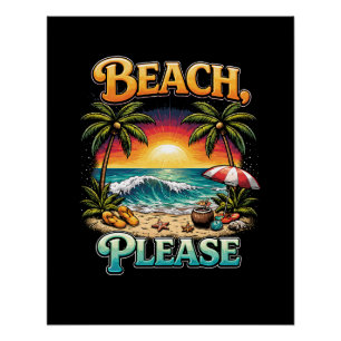 Póster Praia, Por Favor