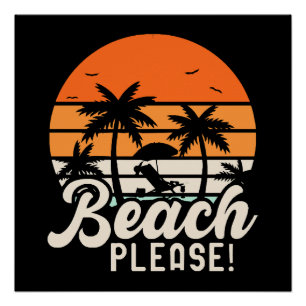 Póster Praia Por Favor