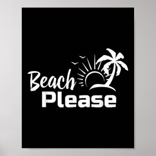 Poster Praia, por favor, Summer Beach Tril Shirt