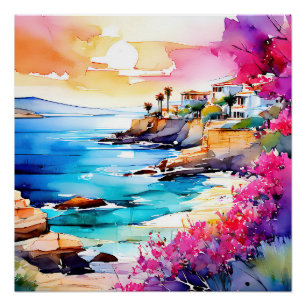 Póster "Praia Secluída"