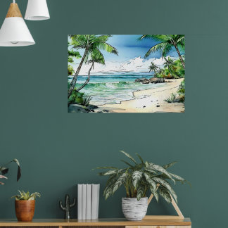 Poster Praia Secreta de Maui