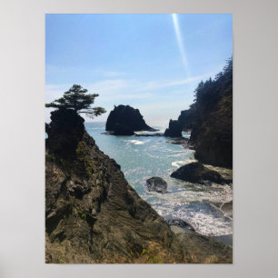 Poster Praia Secreta, Samuel H. Boardman, Oregon